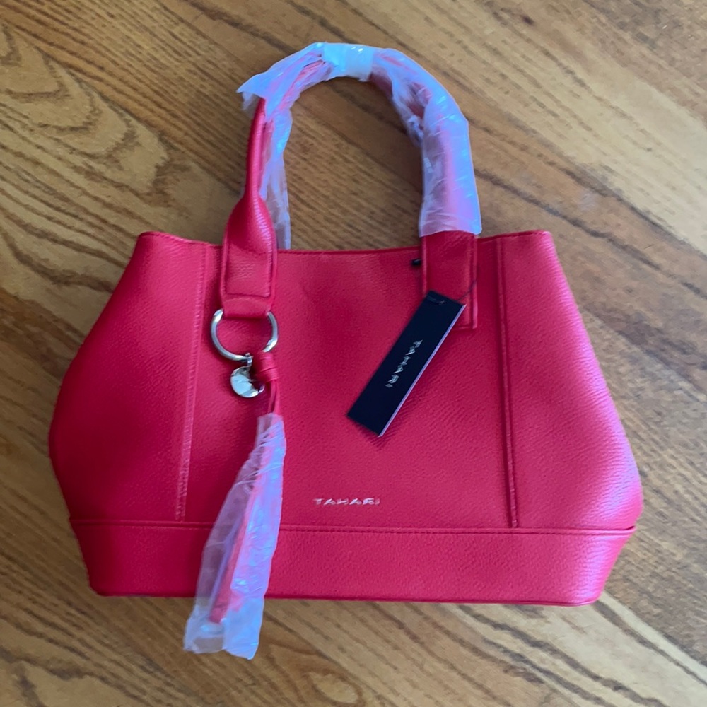 Tahari Satchel Ring Ding Bag with crossbody strap